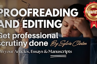 edit and proofread your essay, article, or manuscript
