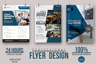 design professional  flyer and postcard for your business