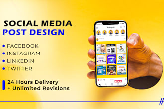 design visually appealing facebook, insta post