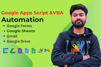 do excel automation, google sheets, apps script, vba, formula, macro