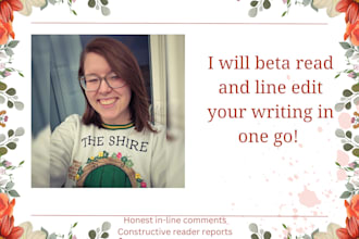 line edit your work for clarity, flow, and consistency