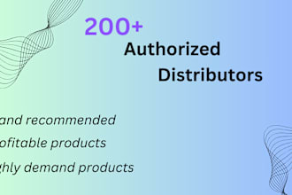 provide 300 USA amazon fba wholesale authorized distributors by brands