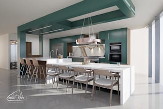 custom interior design  kitchen living room and home spaces
