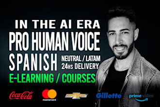 record a pro spanish voice over for elearning and courses