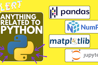 do tasks of python and numpy finance and matplotlib, jupyter