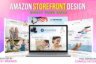 create amazon brand store or storefront design