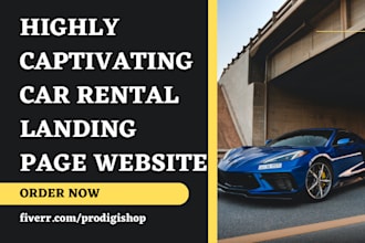 build car rental auto rental car hire auto hire car booking landing page website