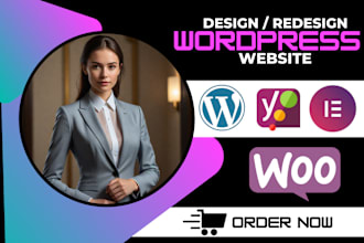 build wordpress website, design redesign revamp wordpress business website