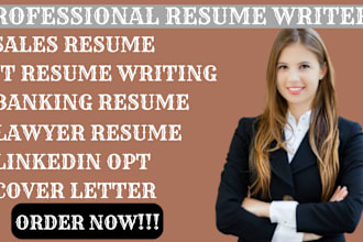 write tech sales resume, IT, CV resume, linkedin and cover letter
