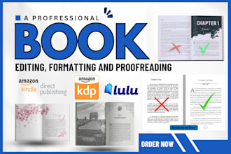 proofread, edit, format your book, kdp ebook novel, canva paperback design