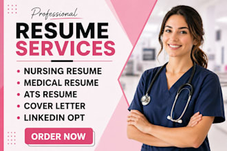 create a professional healthcare resume for nurses, doctors and pharmacists ats
