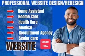 build home care website healthcare staffing recruitment agency website hostinger