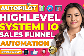 build clickfunnels, systeme io sales funnel gohighlevel landing page ghl website