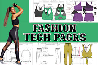 create professional fashion tech packs