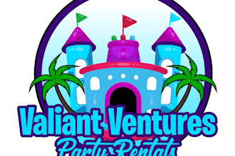 design modern bounce house logo