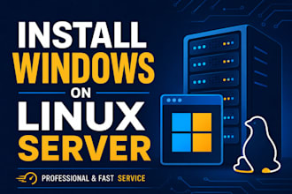 install windows rdp on linux vps vds or dedicated server