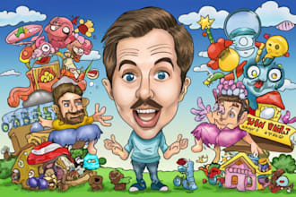 draw digital caricature from your photo