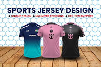 do sublimation esports and sports jersey design