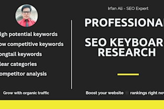 do advanced SEO keyword research and compititor analysis