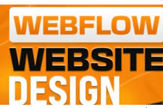 design or develop webflow website, webflow expert, figma to webflow