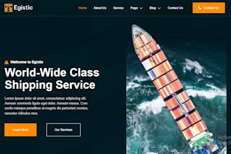 create sea freight and logistic company website