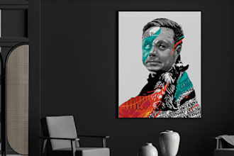 draw your portrait in a graffiti urban style