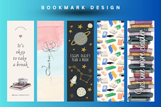 do perfect custom bookmark design