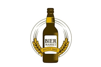 design satisfying bottle shop logo