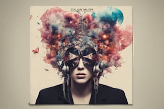 design unique music album cover art