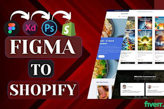 design figma to shopify or redesign digital store shopify expert
