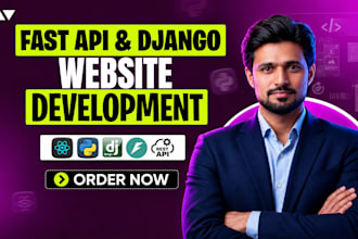offer development of api using fastapi react js python django
