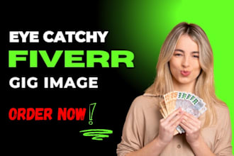 design high quality fiverr gig image, thumbnail cover