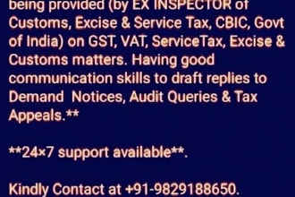 handle india gst, customs, export import, international trade matters