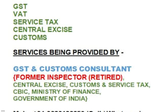 handle india gst, customs, export import, international trade matters