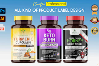do product label design and supplement label design