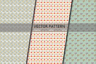 create seamless pattern design for fabric, textile etc