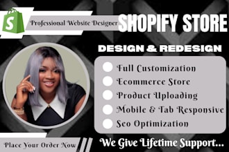 build shopify store design, shopify seo, shopify website, shopify development