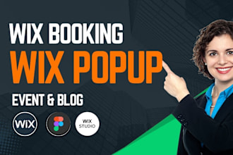 do a wix popup,booking,event with wix bolg website design