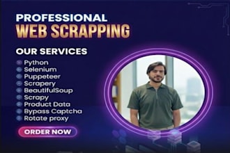 automate web scraping using python scripts
