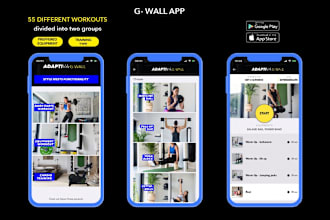 develop fitness gym app, ui design app, health and fitness, fitness video