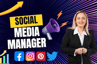 be your social media marketing manager, organic growth