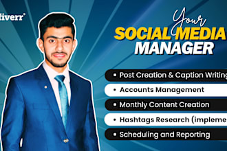 be your linkedin manager, instagram manager, facebook manager