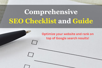send you a comprehensive SEO checklist for your website