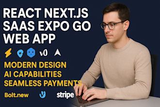 react nextjs saas expo go web app in bolt new lovable v0 cursor, supabase stripe