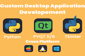 develop custom desktop applications with python tkinter pyqt pyqt5 pyside6