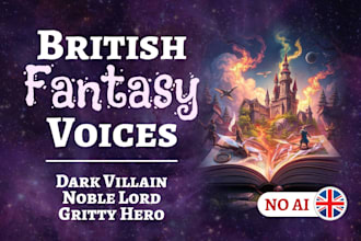 voice british fantasy and dnd characters for games and animation