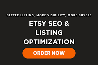 optimize your etsy seo and product listings