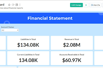 create reports and dashboards in zoho analytics