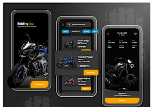 create bike dealership app,bike auction app, bike rental app, gps tracker