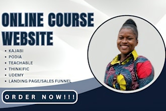 create online course content course upload course website ppt kajabi thinkific
